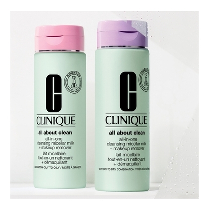 200ML Clinique ALL ABOUT CLEAN Lait micellaire tout-en-un nettoyant + démaquillant Type ½  1 of 4 