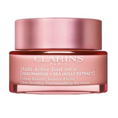 Clarins - Multi-active - Crème Lissante, Booster D’éclat Spf 15- Toutes Peaux - 50ml