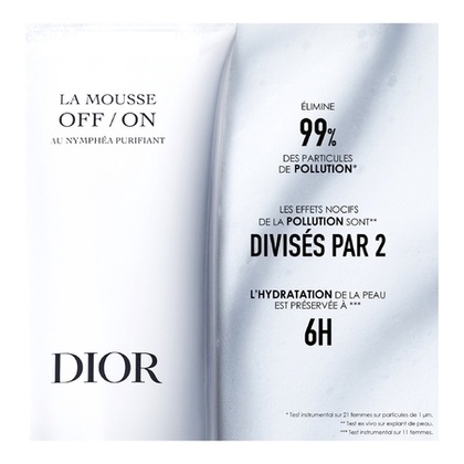 150mL DIOR LE DÉMAQUILLAGE AU NYMPHÉA La mousse OFF/ON nettoyante anti-pollution au nymphéa français purifiant  1 of 4 