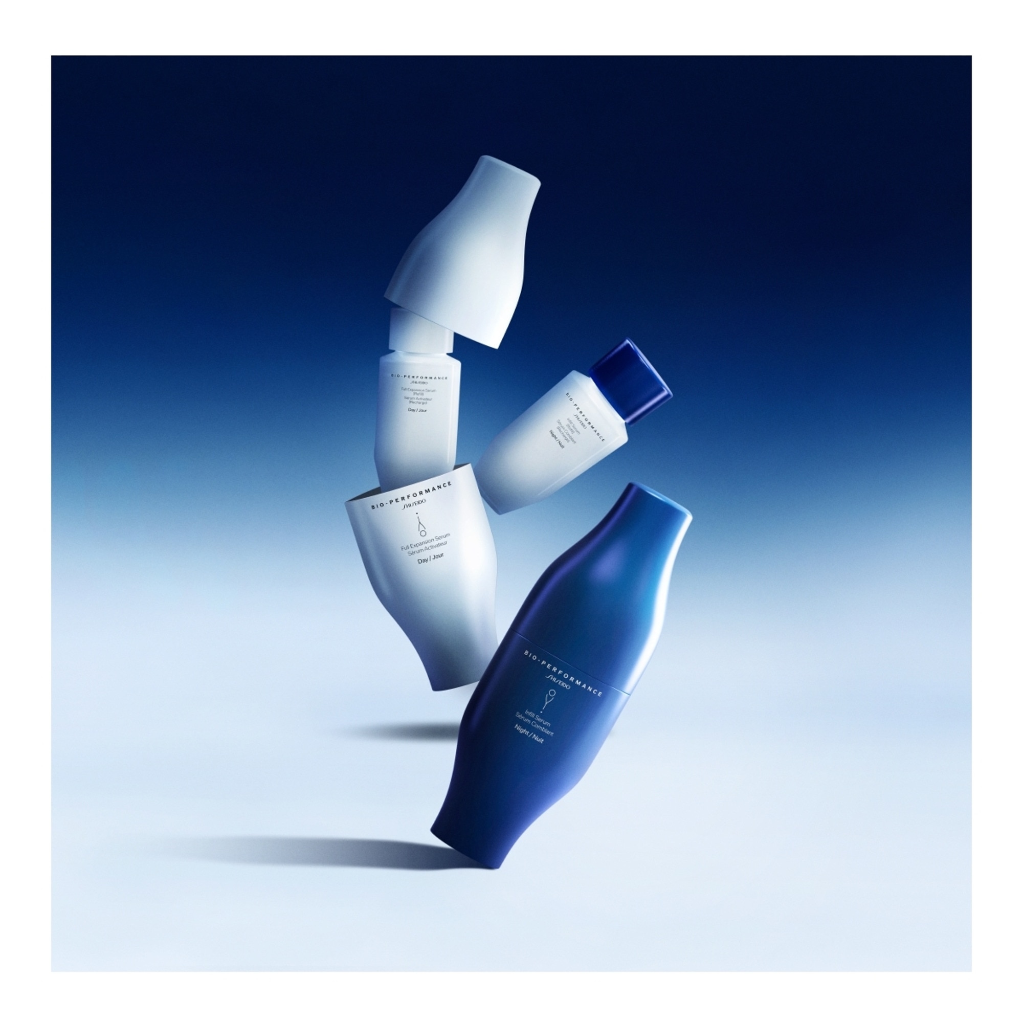 60ML Shiseido BIO-PERFORMANCE SKIN FILLER Sérum activateur jour & sérum comblant nuit - recharge  1 of 4 