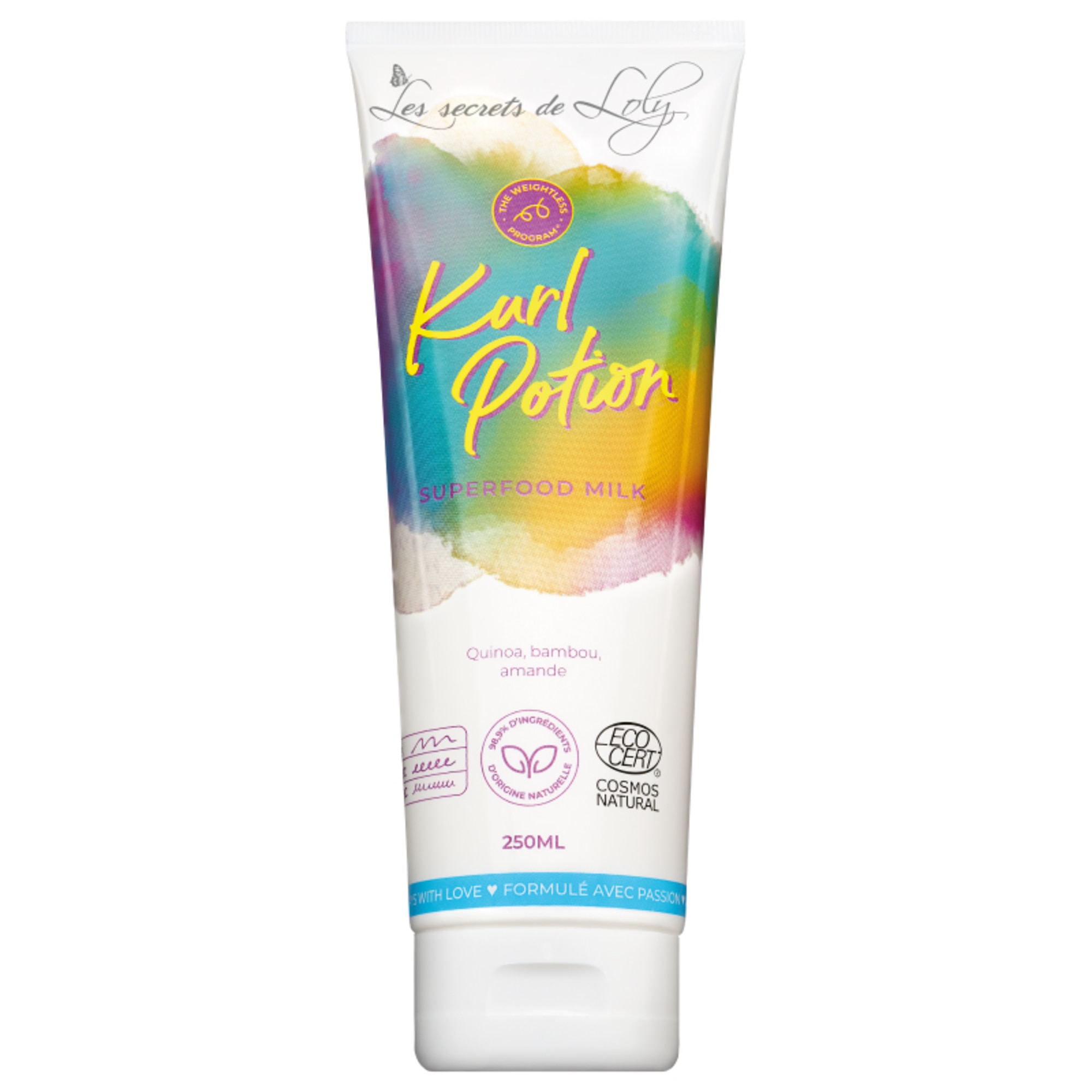 Les Secrets De Loly - Kurl Potion - Lait Coiffant Au Quinoa, Bambou & Amande - 250ml