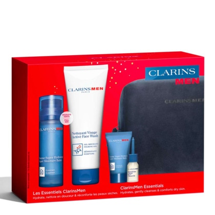Coffret  baume super hydratant + nettoyant visage + baume super hydratant  + huile de rasage + double sérum light + trousse