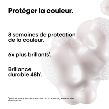 Shampooing pour cheveux colorés.