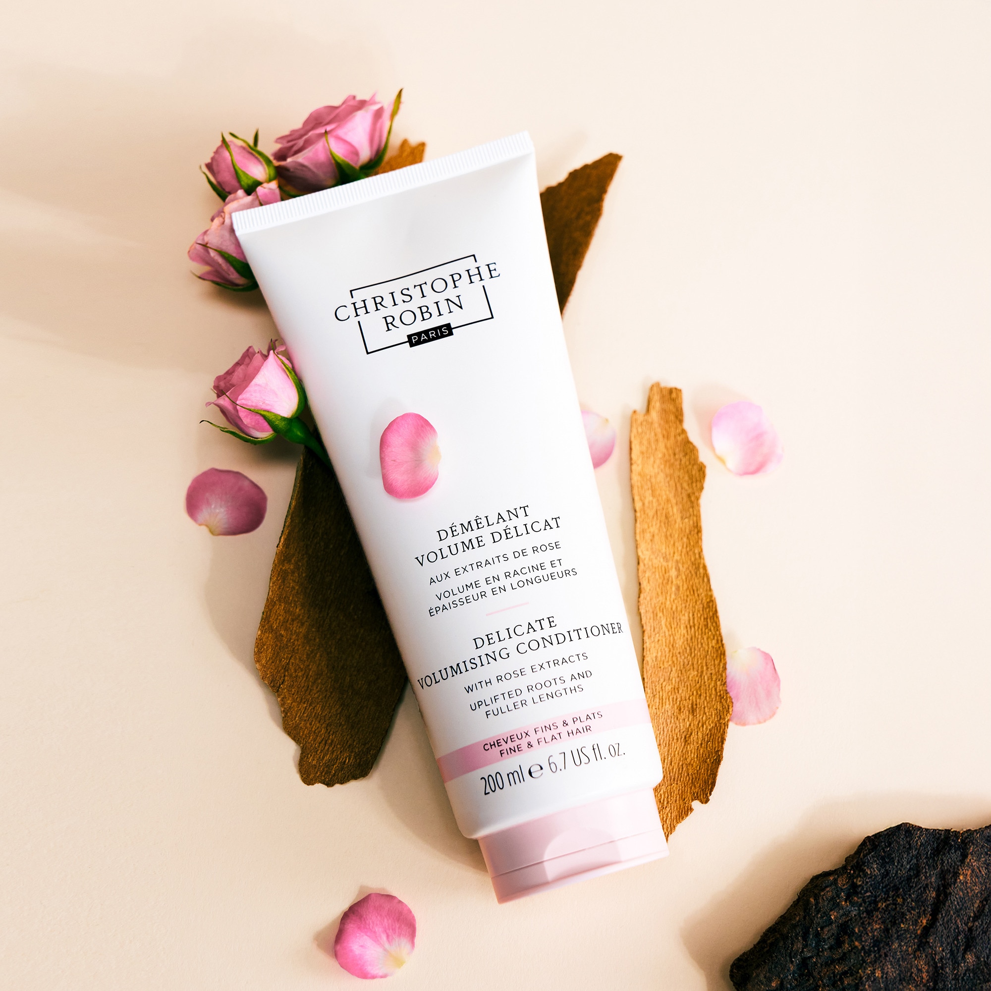 Démêlant volume aux extraits de rose <br/>