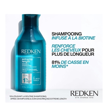 Shampoing Extreme Length fortifiant pour cheveux longs
