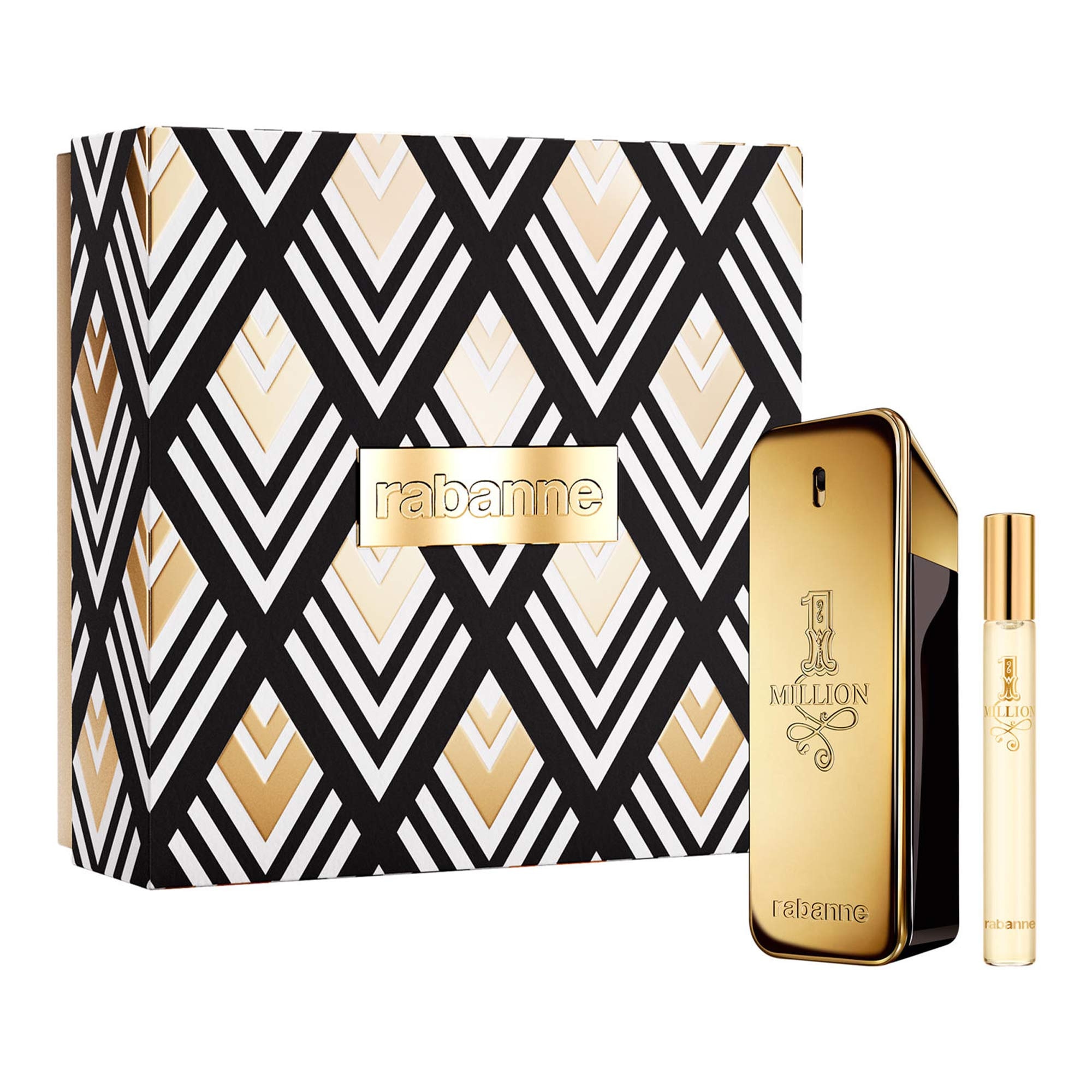 Rabanne 1 MILLION Coffret eau de toilette et vaporisateur de voyage Coffret eau de toilette et vaporisateur de voyage