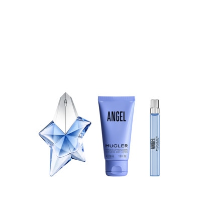 Coffret eau de parfum rechargeable 50ml + lait pour le corps 50ml + vaporisateur voyage eau de parfum 10ml