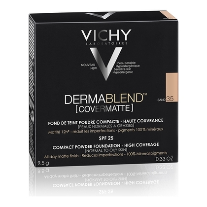  VICHY DERMABLEND COVERMATTE Fond de teint poudre compacte haute couvrance SPF25  1 of 4 