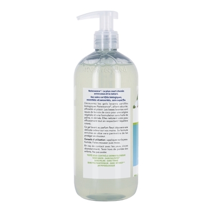 500ML Natessance SOIN MAINS BIO Gel lavant mains douceur Fleur de Coton  1 of 2 