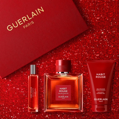  Guerlain HABIT ROUGE Coffret eau de toilette  1 of 4 