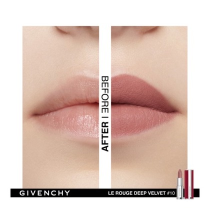  GIVENCHY LE ROUGE Rouge à lèvres fini mat lumineux, mat poudré ou brillant scintillant.  1 of 4 