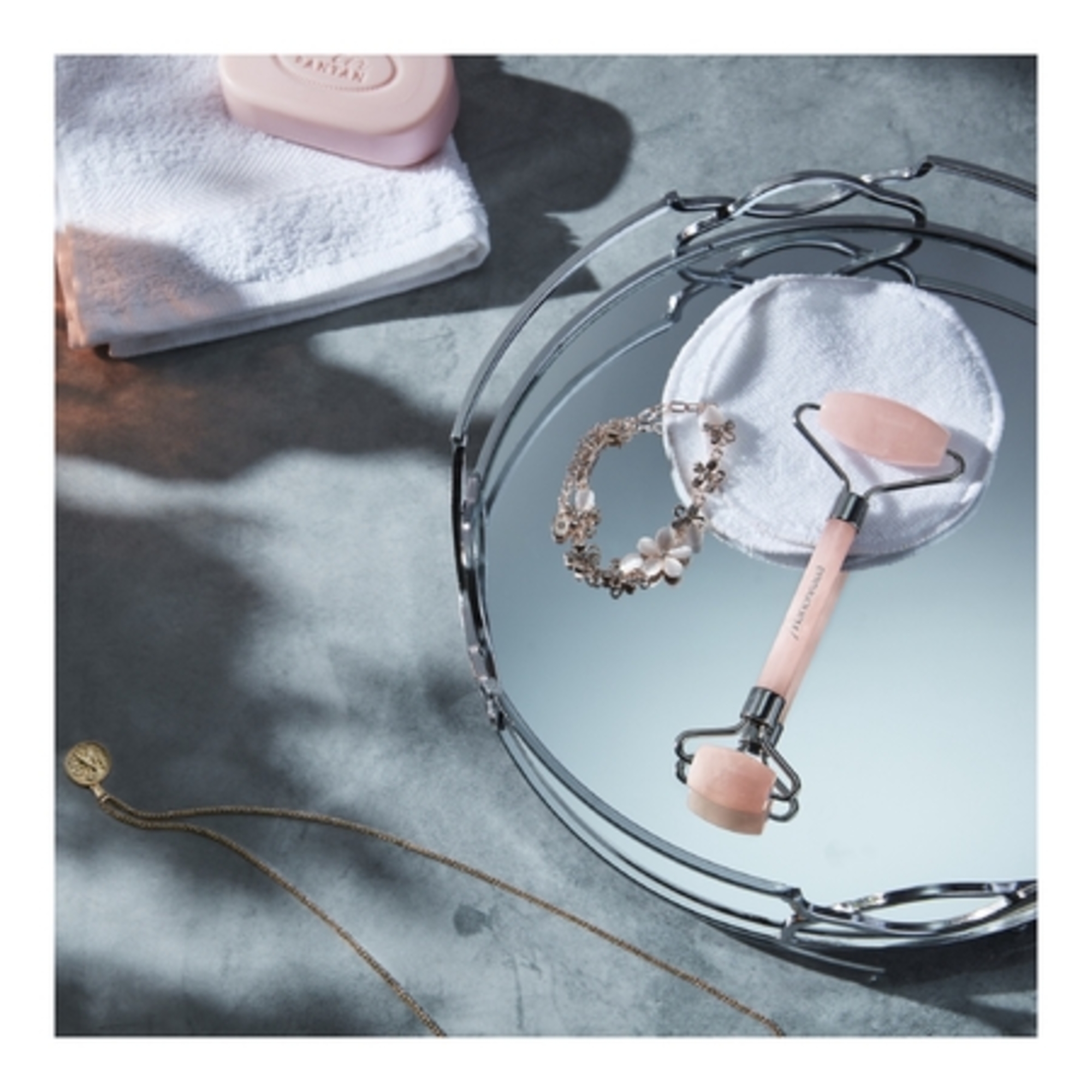 Mon rouleau visage - quartz rose