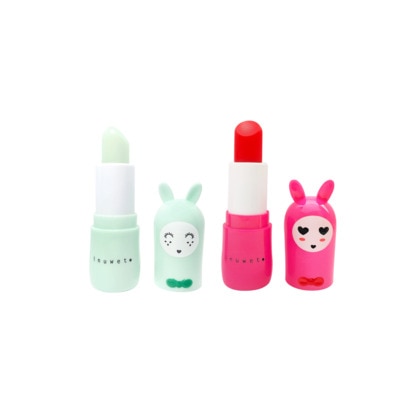  INUWET CHERRY Coffret duo baumes naturel et vegan  1 of 2 