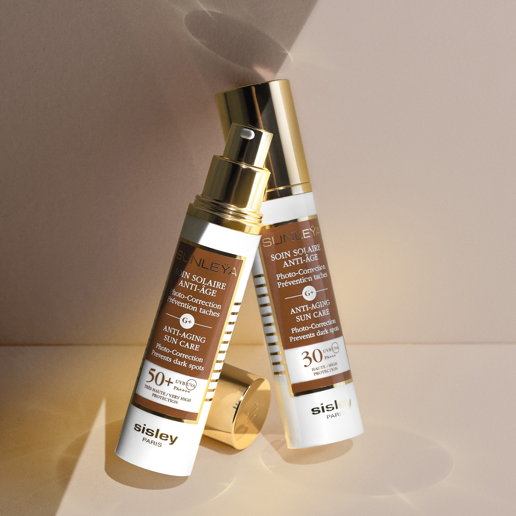Soin solaire anti-âge spf50+