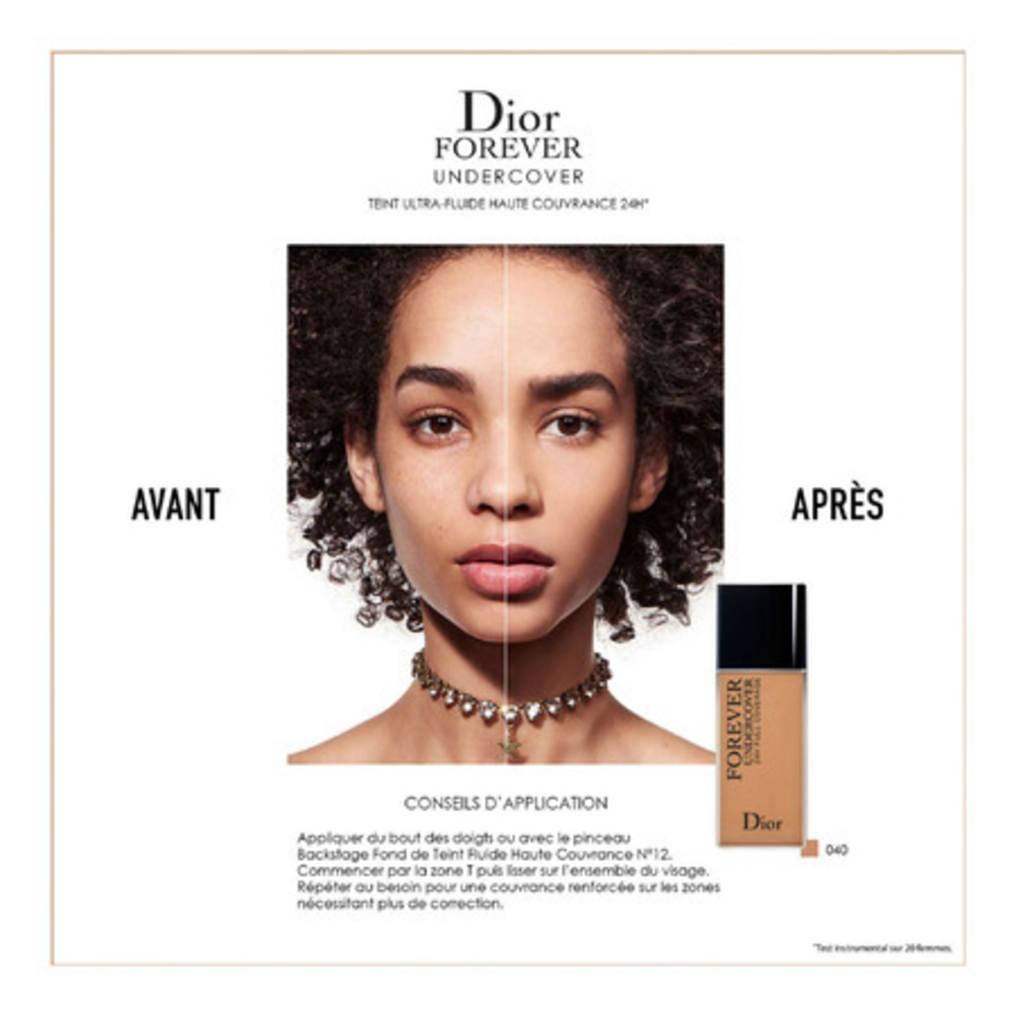 Fond de teint fluide haute couvrance 24h*