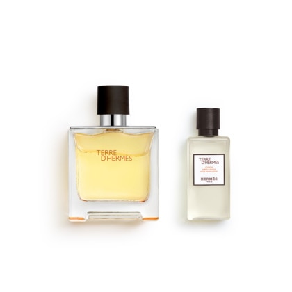  Hermès TERRE D'HERMES Coffret - pur parfum + lotion après rasage  1 of 3 