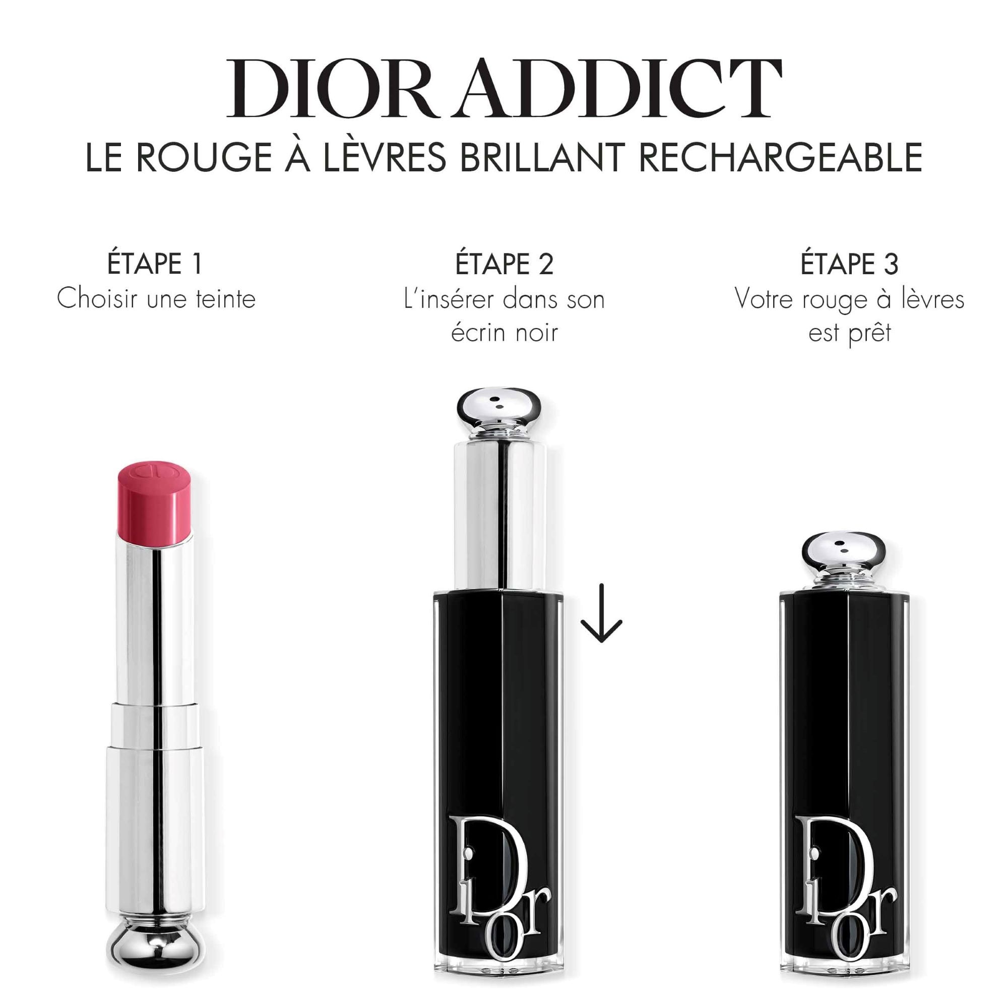  DIOR DIOR ADDICT Recharge rouge à lèvres brillant couleur intense  1 of 4 