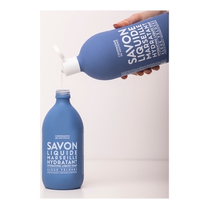 1L LA COMPAGNIE DE PROVENCE ALGUE VELOURS Recharge savon liquide de Marseille  1 of 4 