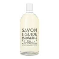 1L LA COMPAGNIE DE PROVENCE EXTRA PUR Recharge savon liquide de Marseille bois d'olivier   1 of 2 