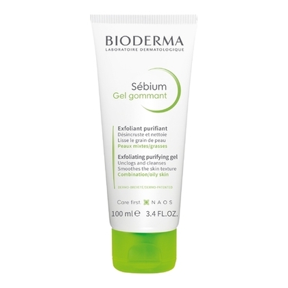 100ML BIODERMA SÉBIUM Gel gommant exfoliant purifiant peau mixte à grasse  1 of 2 