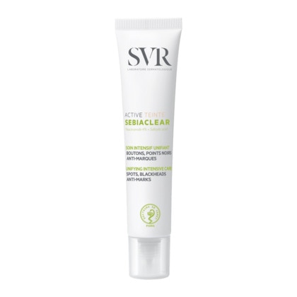 40ML LABORATOIRE SVR SEBIACLEAR ACTIVE TEINTE Soin intensif unifiant boutons, points noirs anti-marques 1 of 1