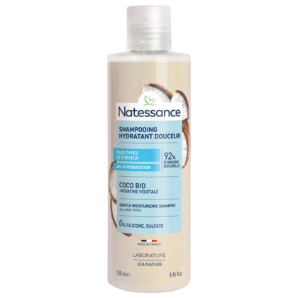 250ML Natessance CAPILLAIRE Shampooing extra doux coco  1 of 2 