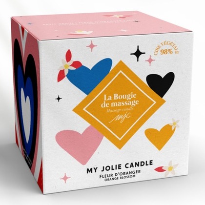  MY JOLIE CANDLE BOUGIE MASSAGE Fleur d'oranger  1 of 3 