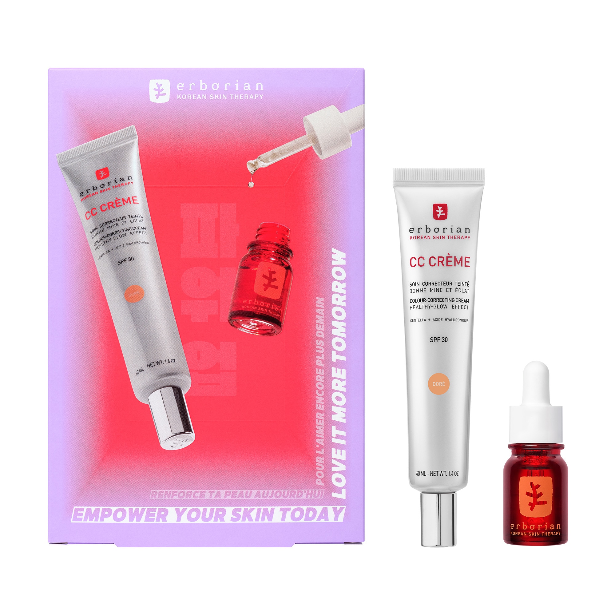 ERBORIAN COFFRETS Cc creme x skin therapy - doré 2 of 3 Cc creme x skin therapy - doré