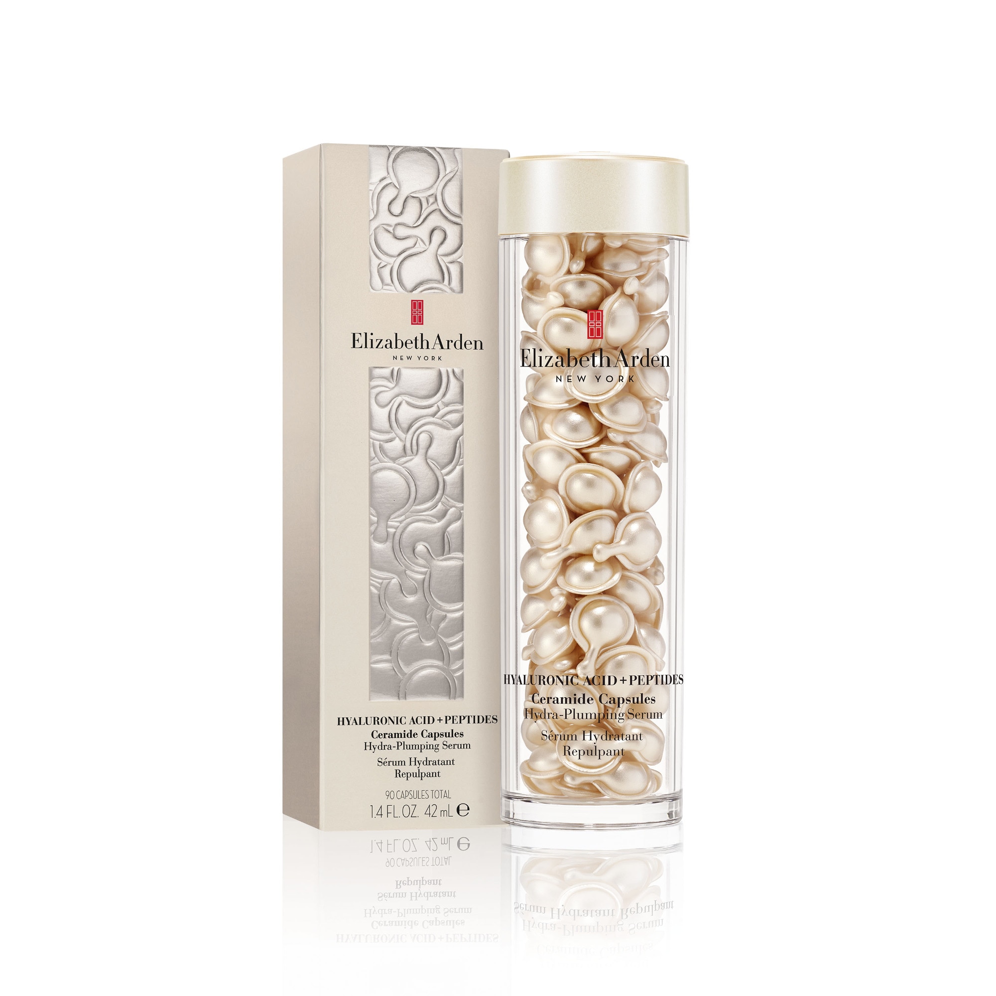 Hyaluronic acid + peptides ceramide capsules sérum hydratant repulpant