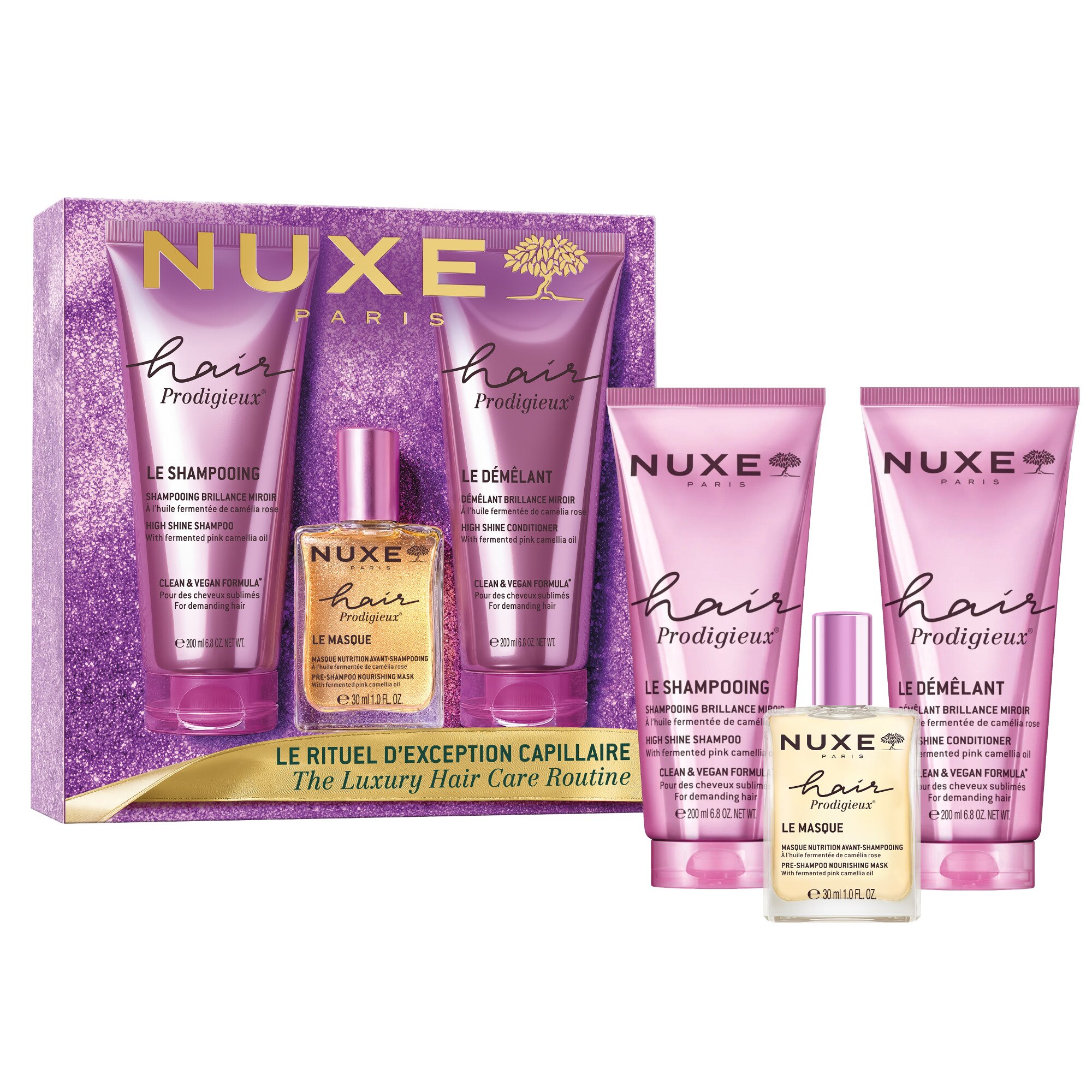 Nuxe HAIR PRODIGIEUX Coffret noël - le rituel d'exception capillaire 1 of 4 Coffret noël - le rituel d'exception capillaire