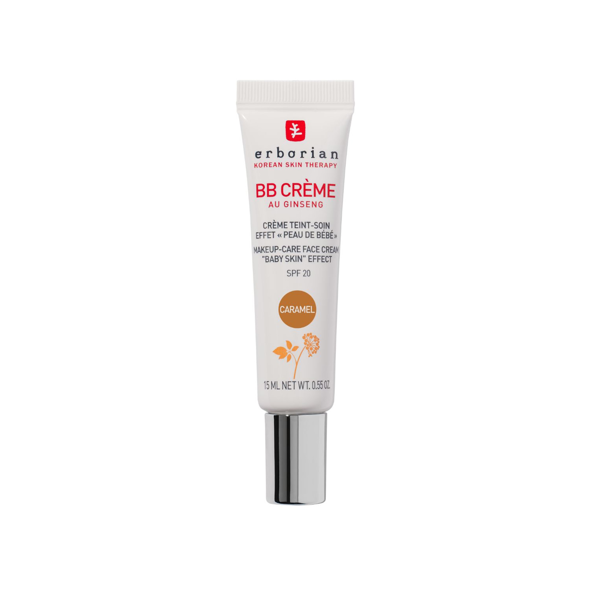 Erborian - Bb Creme Au Ginseng - Crème De Teint-soin 5-en-1 Pour Le Visage Effet 'peau De Bébé' - Caramel - 15ml