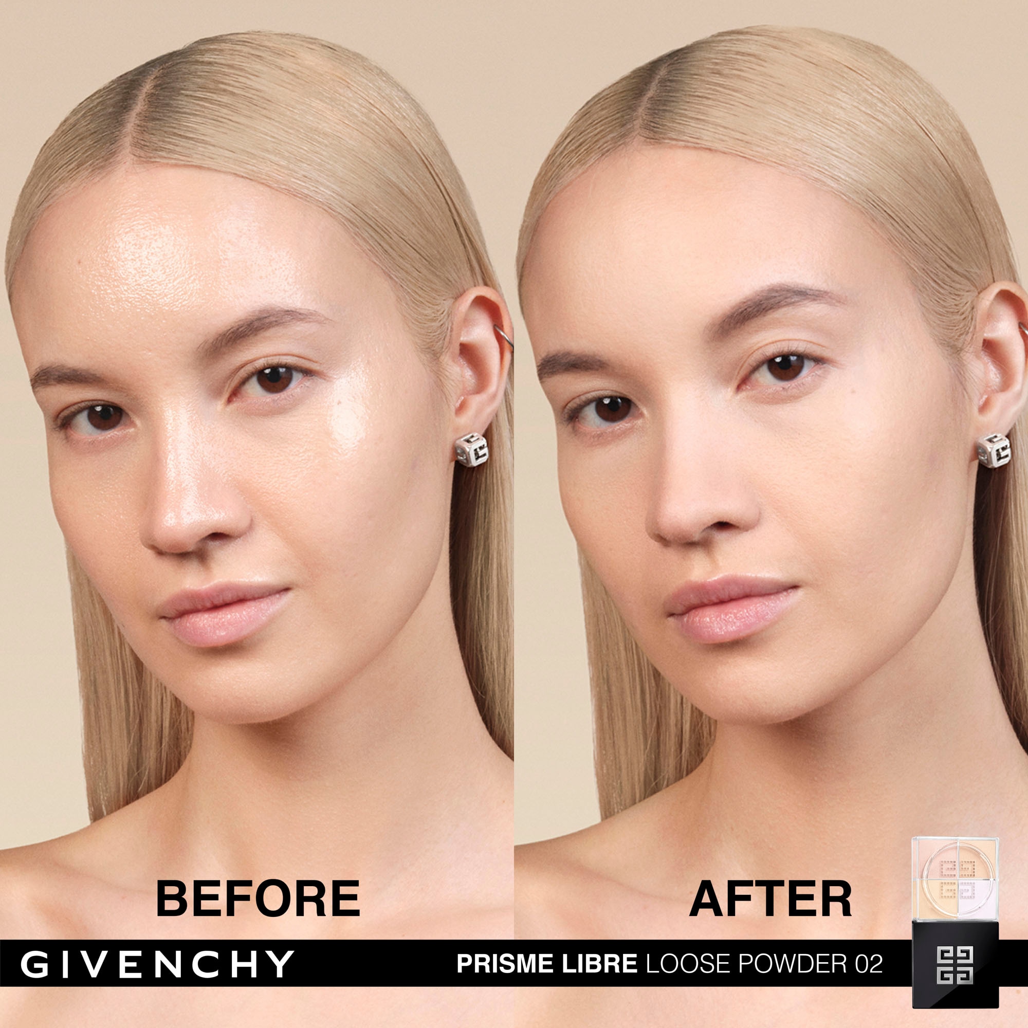 GIVENCHY PRISME LIBRE LOOSE POWDER Poudre libre 4 couleurs matifiante, correctrice et lumineuse 1 of 4