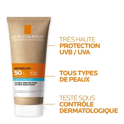 75ML LA ROCHE POSAY ANTHELIOS Crème solaire lait hydratant corps spf50+  1 of 4 