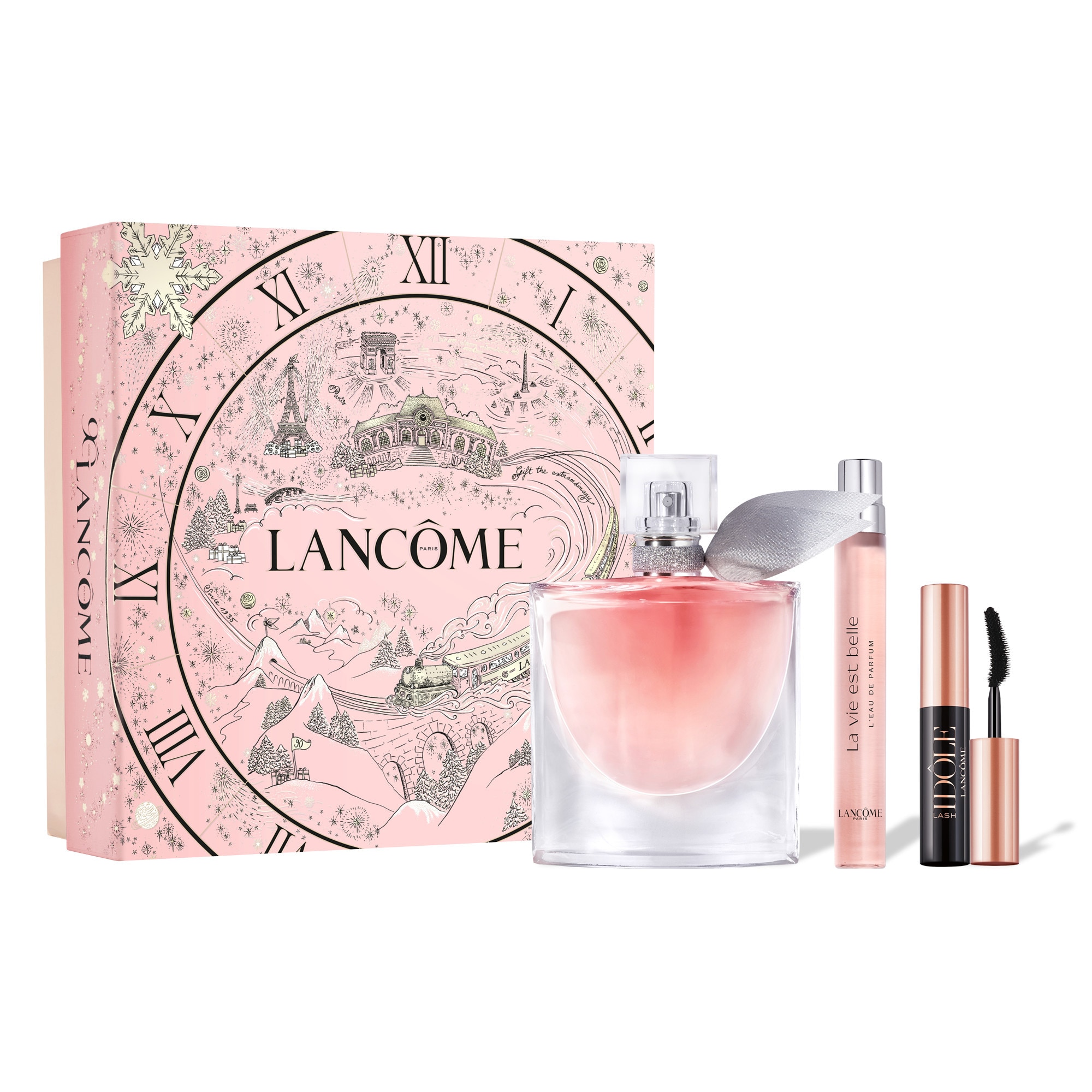 Lancôme - La Vie Est Belle - Coffret - Eau De Parfum Rechargeable 50ml + Mascara Lash Idôle + Vaporisateur Voyage
