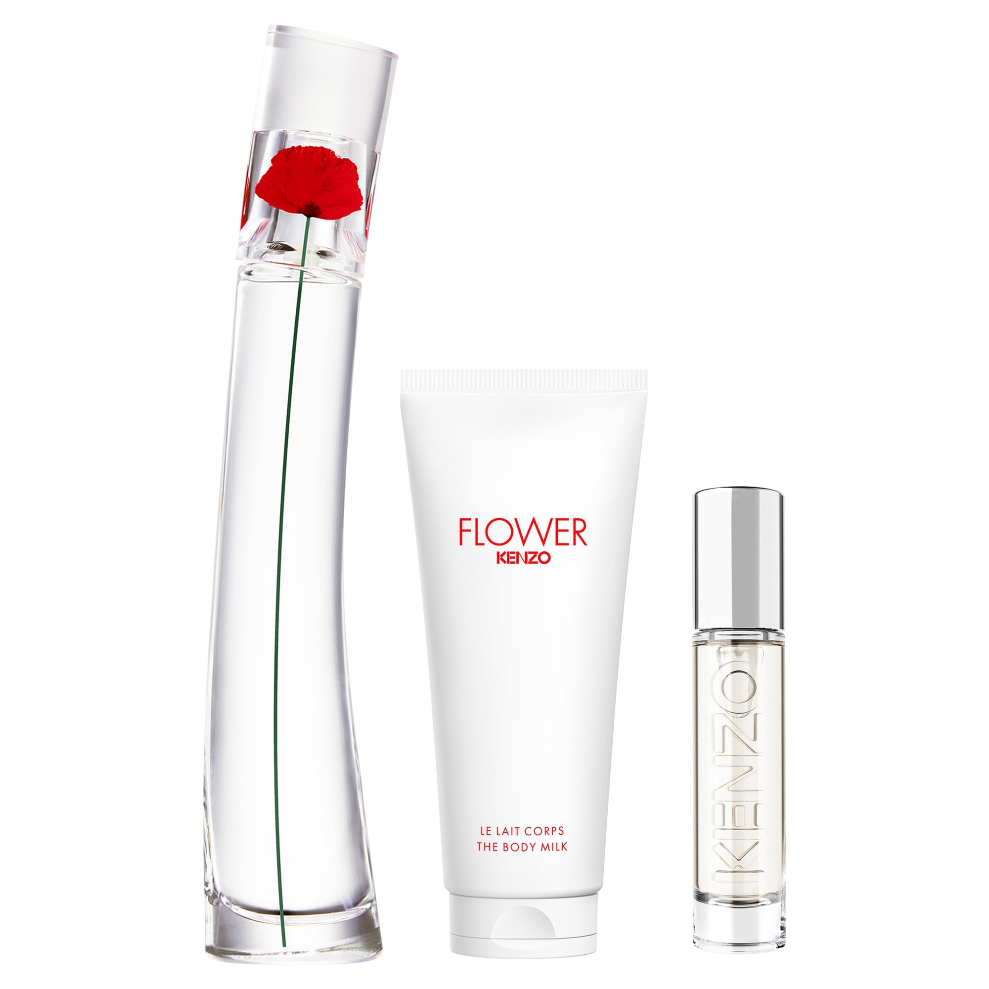 Coffret eau de parfum + vaporisateur de voyage + lait corps