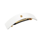  BALMAIN HAIR ACCESSOIRES Barrette blanche pour cheveux large  1 of 1 Barrette blanche pour cheveux large