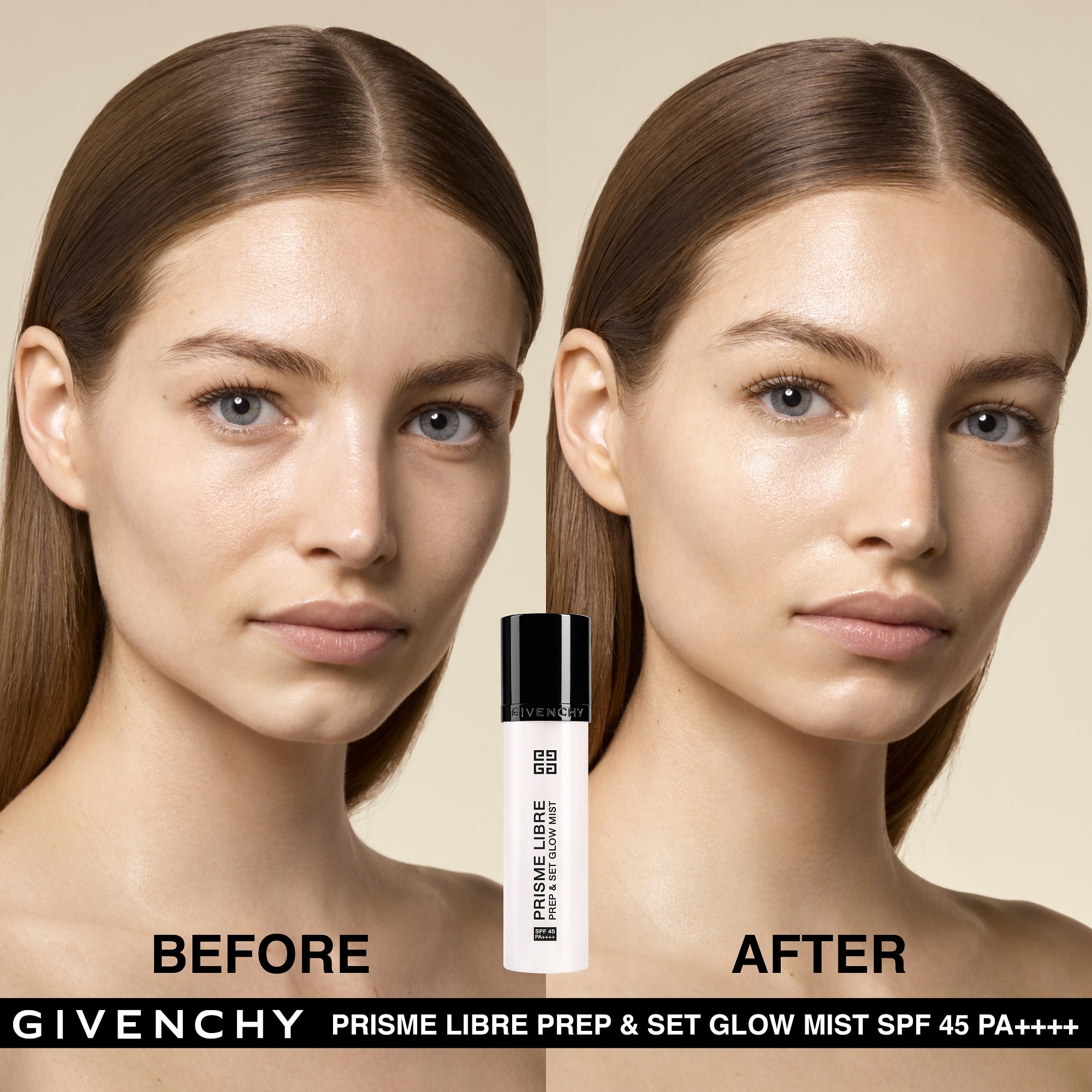 Spray base de teint et fixateur spf45