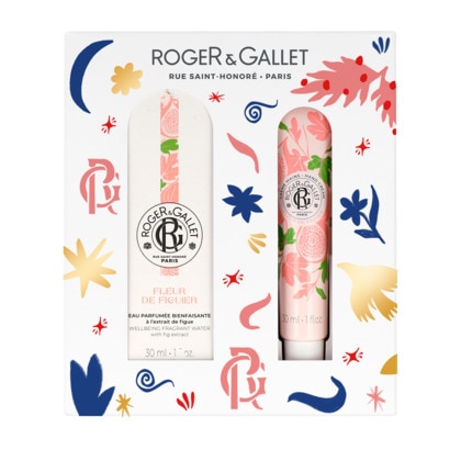  Roger & Gallet FLEUR DE FIGUIER Coffret - eau parfumée + crème mains  1 of 1 