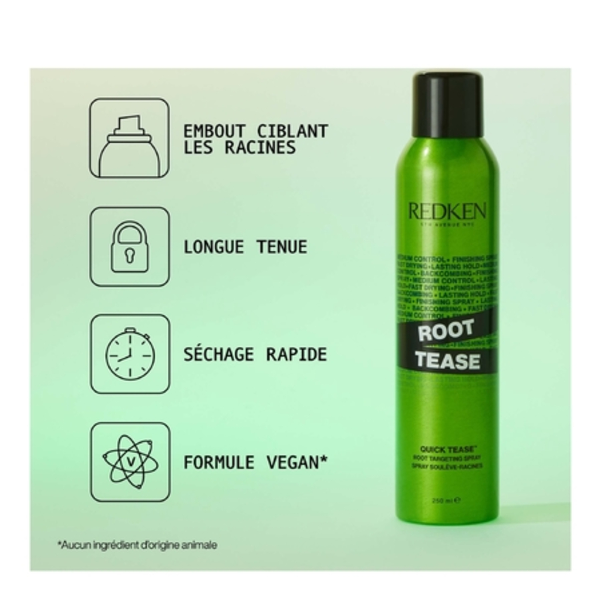 Spray volume racines