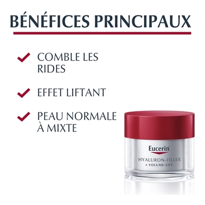 50mL EUCERIN HYALURON-FILLER + VOLUME LIFT Soin de jour peau normale à mixte SPF15  1 of 4 