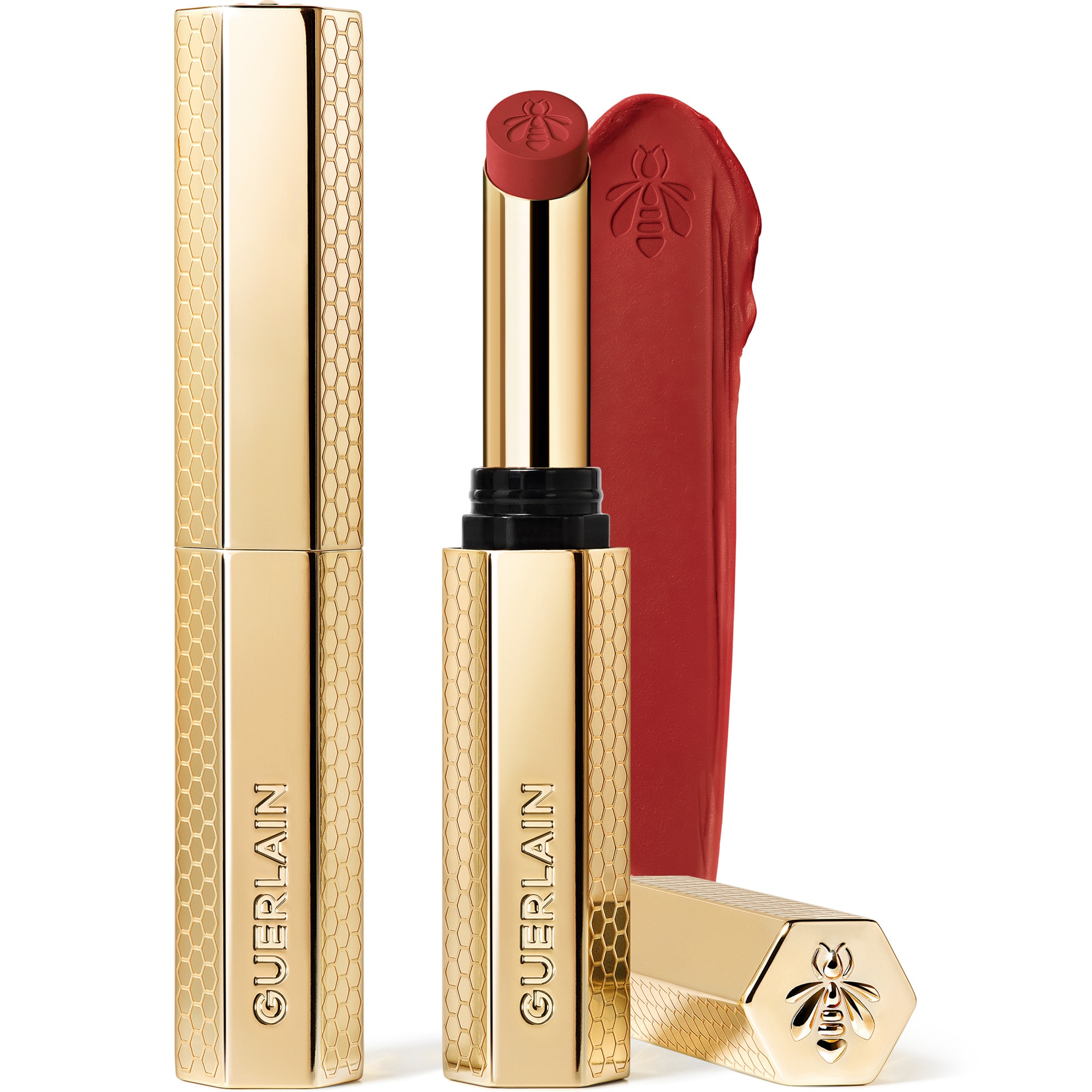  Guerlain KISSKISS Le rouge à lèvres intense au miel  Le rouge à lèvres intense au miel