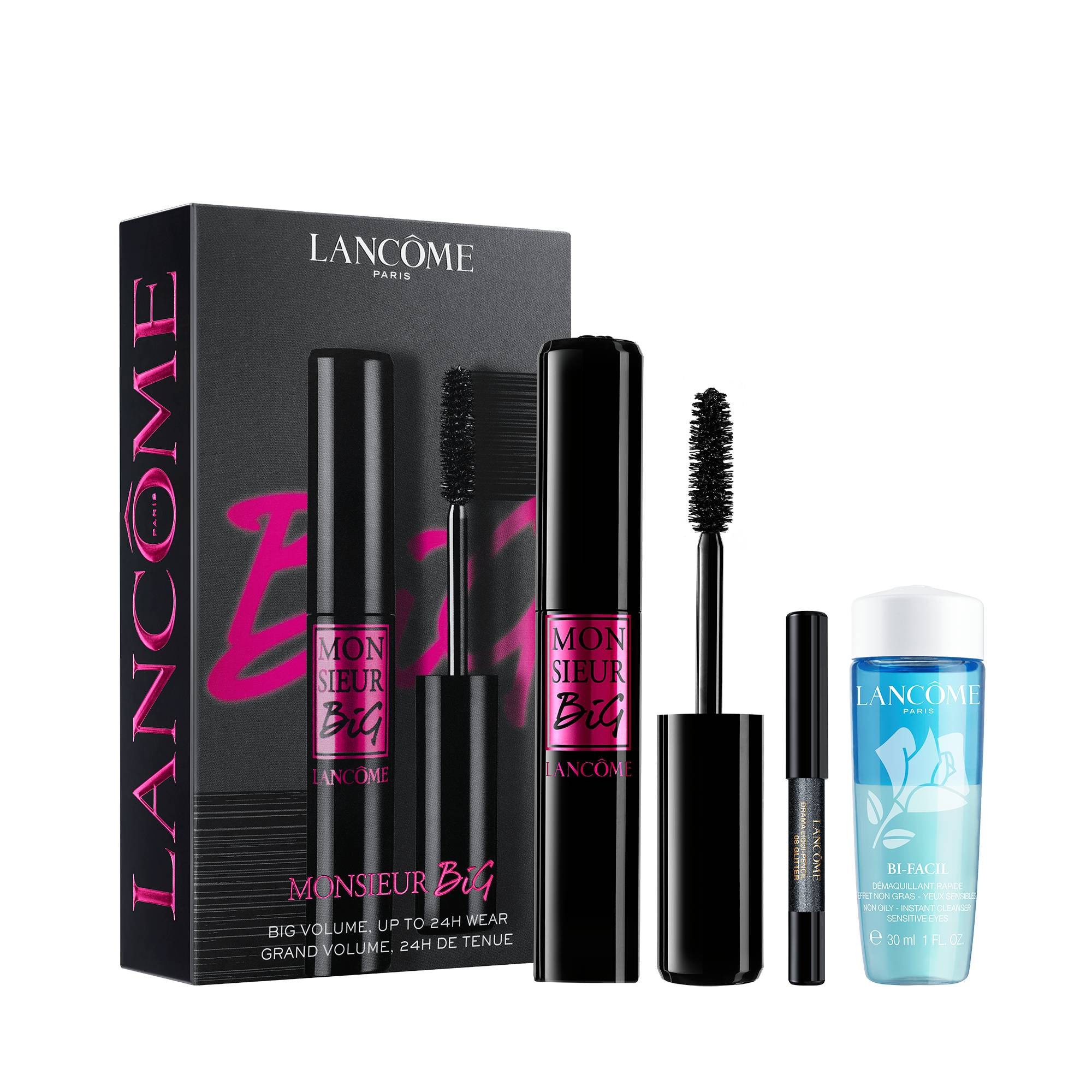 Lancôme - Monsieur Big - Coffret Mascara+démaquillant+crayon - 01 Noir