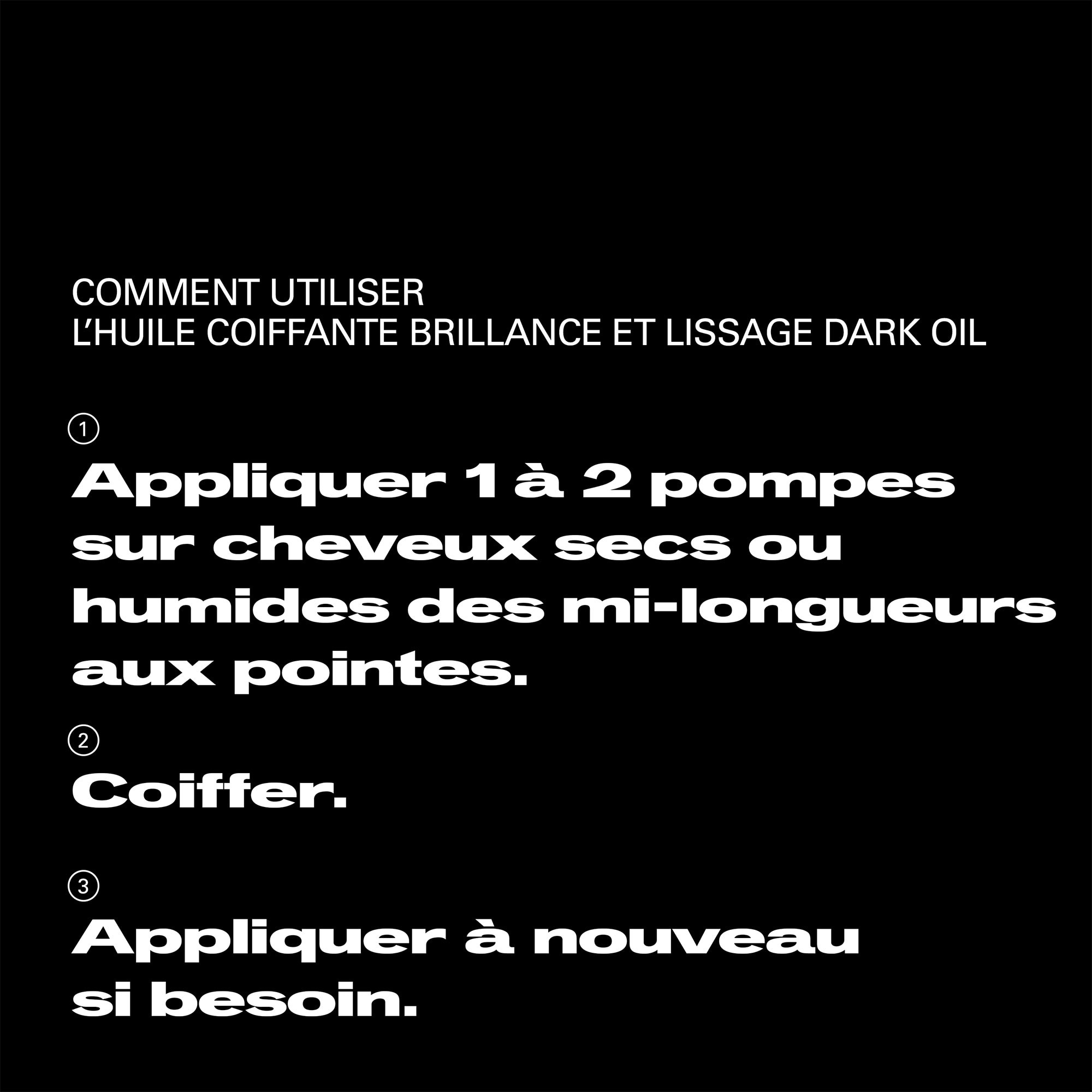 Huile coiffante brillance et lissage