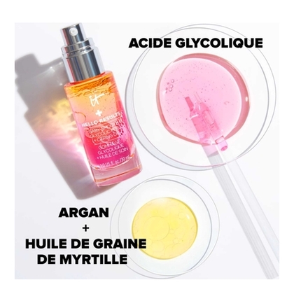 30ML IT COSMETICS Hello Results Gommage Glycolique + Huiles de soin Votre gommage glycolique effet peau de bébé pour un usage quotidien  1 of 4 