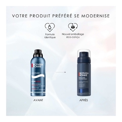 150ML BIOTHERM HOMME Gel de rasage peau sensible apaisant & revitalisant  1 of 2 