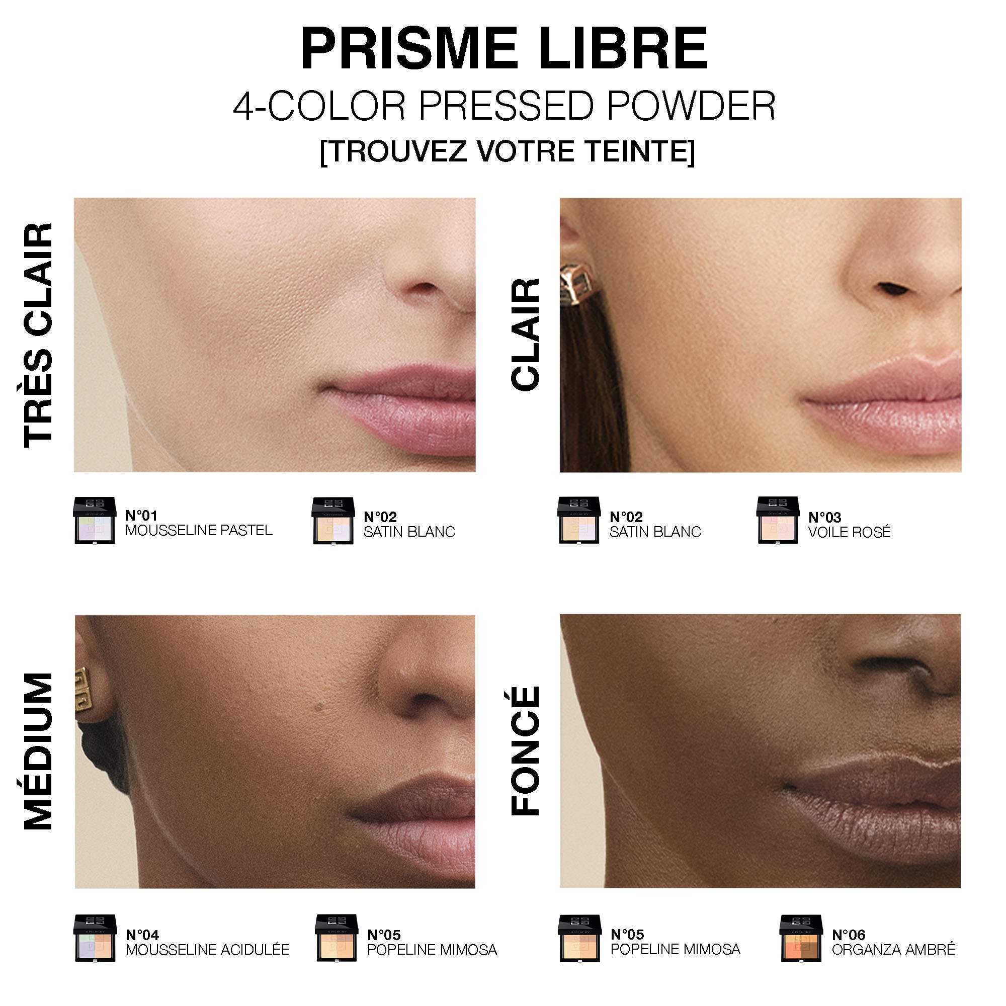 GIVENCHY PRISME LIBRE PRESSED POWDER Poudre compacte fixatrice, matifiante et floutante 1 of 4