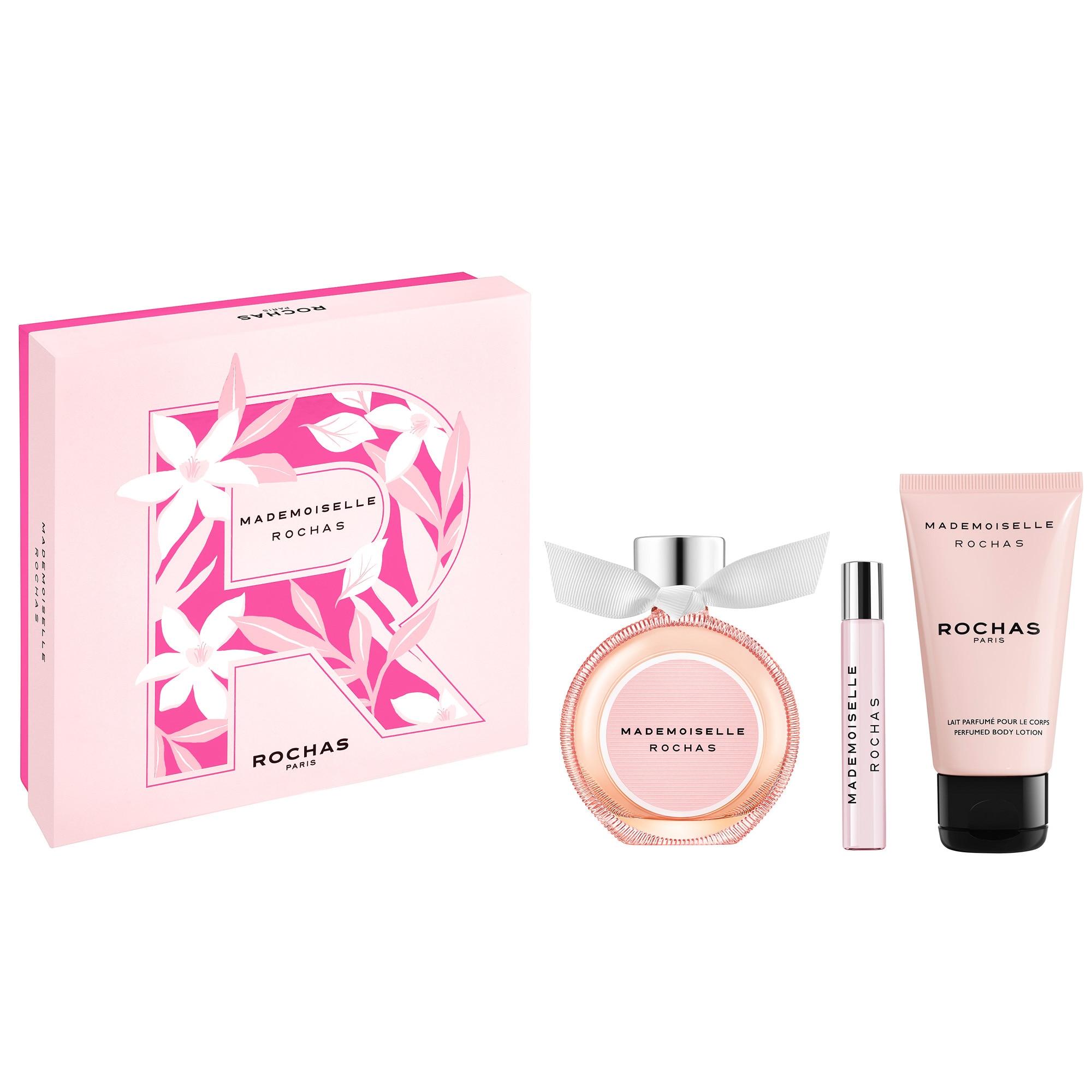 Rochas - Mademoiselle Rochas - Coffret Eau De Parfum + Lait Pour Le Corps + Vaporisateur Voyage