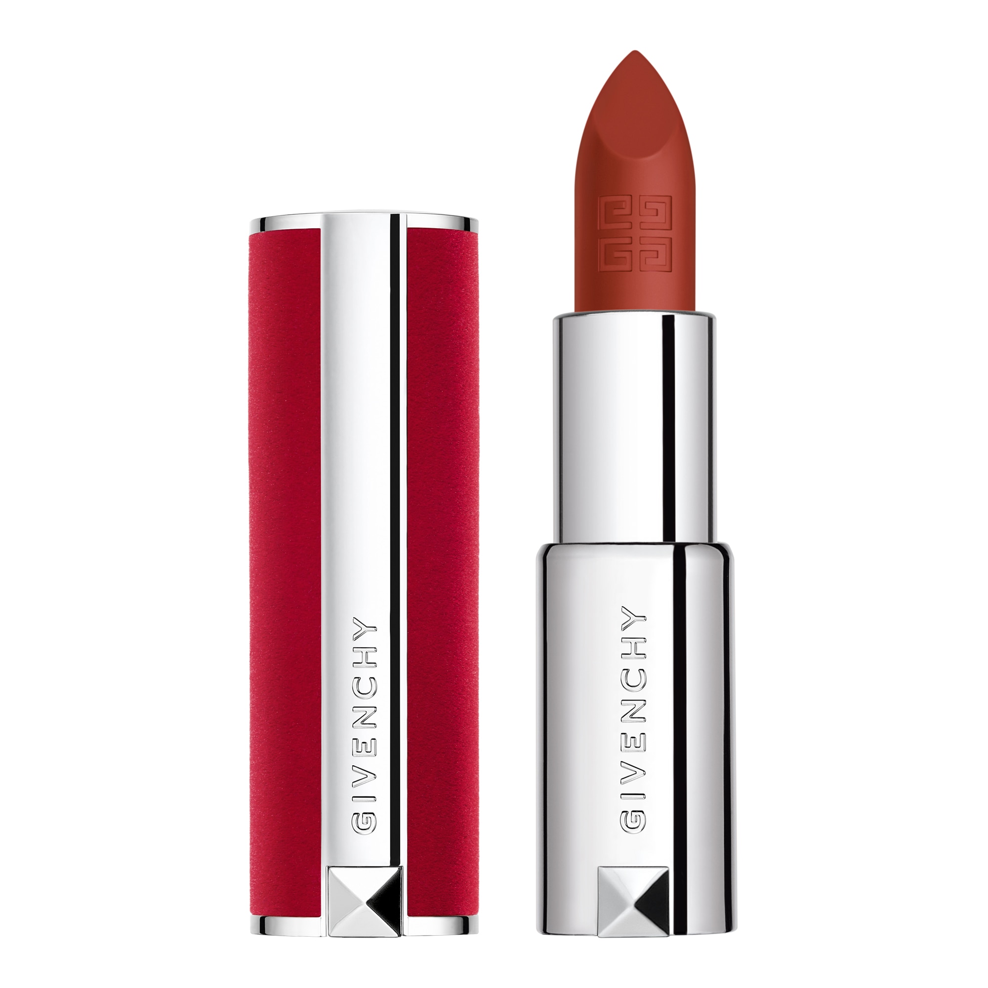 Givenchy - Le Rouge - Rouge À Lèvres Fini Mat Lumineux, Mat Poudré Ou Brillant Scintillant. - 34 - Rouge Safran