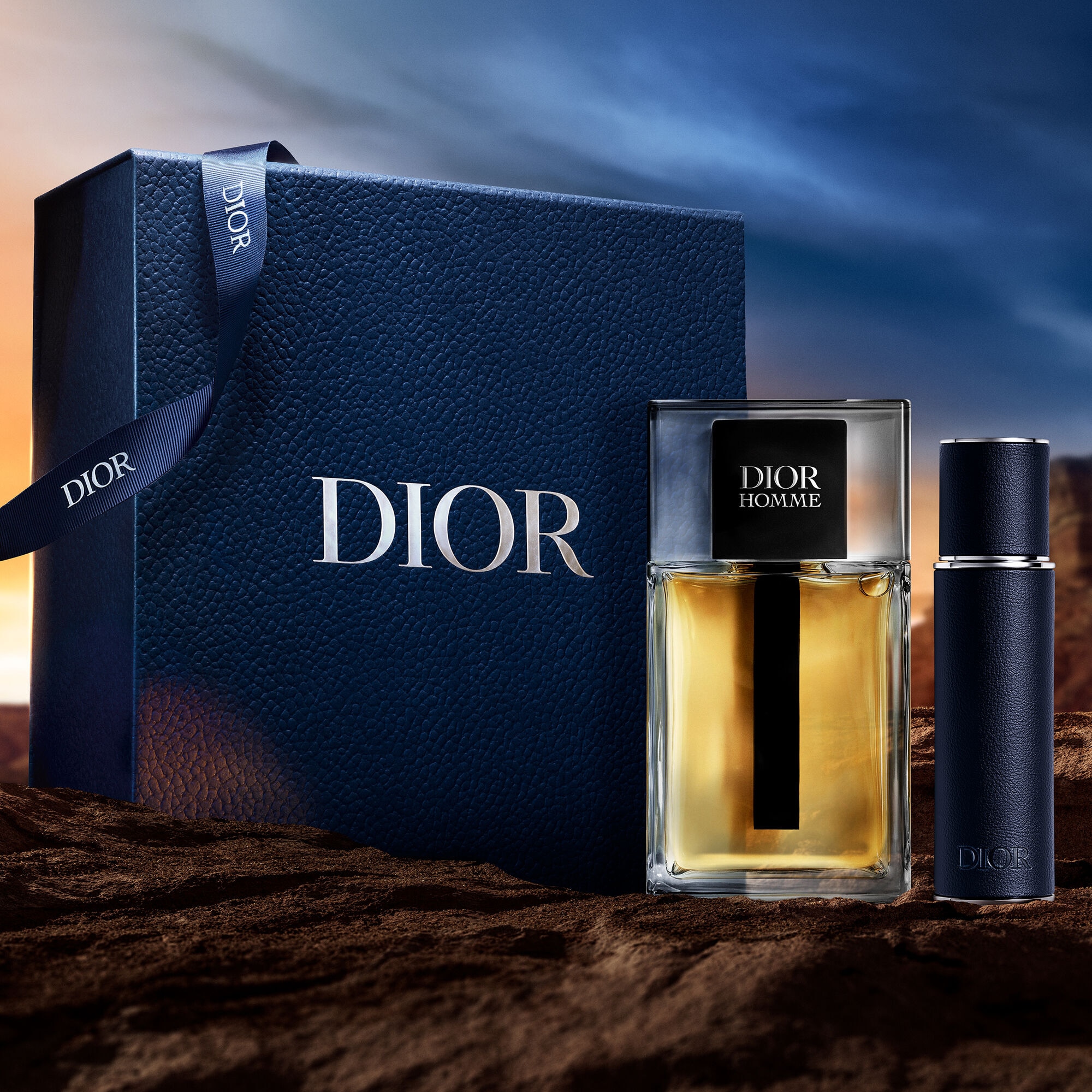  DIOR DIOR HOMME Coffret - édition limitée eau de toilette et vaporisateur de voyage  1 of 3 