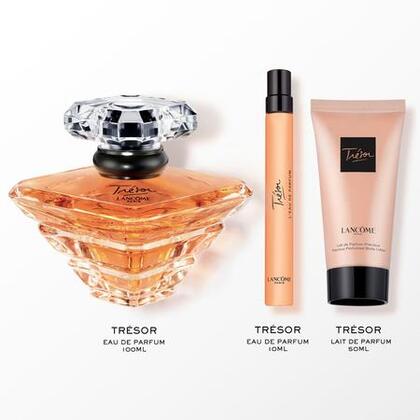  Lancôme TRÉSOR Coffret eau de parfum + vaporisateur voyage + mini mascara  1 of 3 